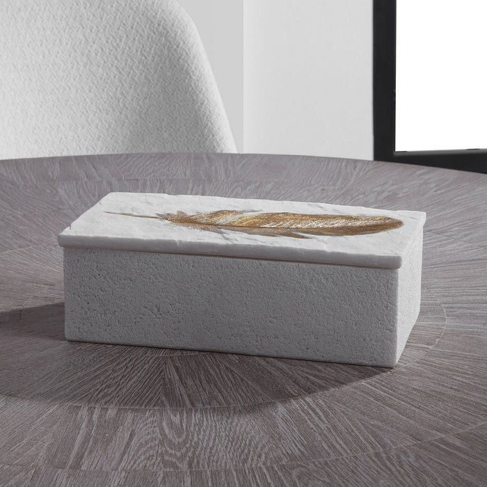 Uttermost 17724 Box, Aged White
