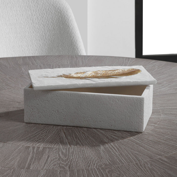 Uttermost 17724 Box, Aged White