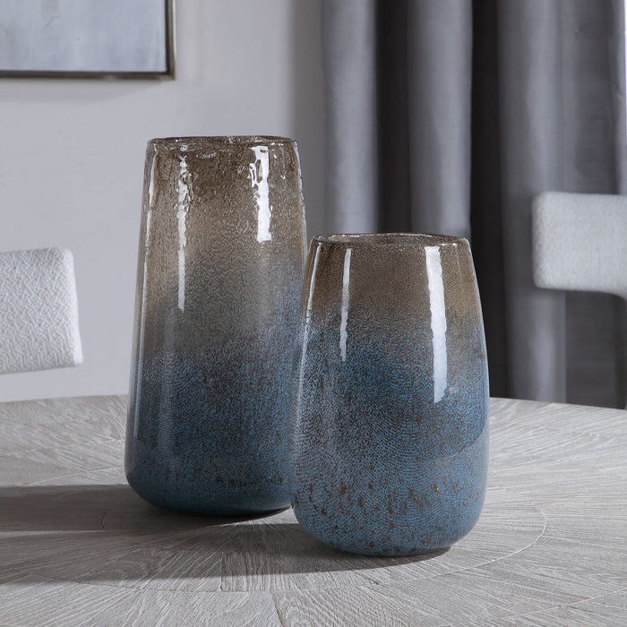 Uttermost 17762 Vases, S/2, Light Blue