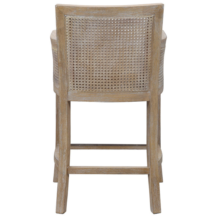 Uttermost 23522 Counter Stool, Polished Nickel