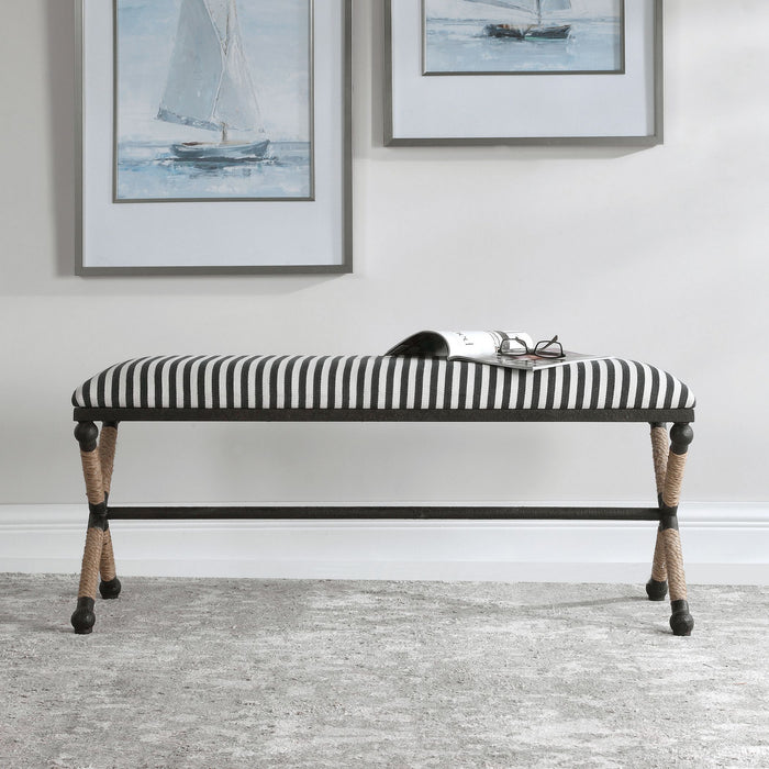 Uttermost 23527 Bench, Cream