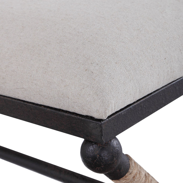 Uttermost 23528 Bench, Rustic Iron