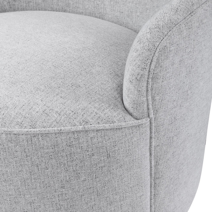 Uttermost 23529 Swivel Chair, Polished Nickel