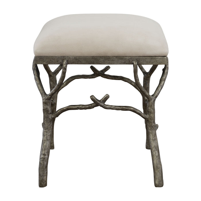 Uttermost 23544 Bench, Antique Silver