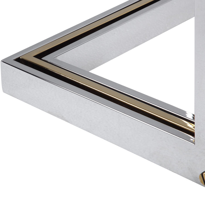 Uttermost 24937 Console Table, Polished Nickel