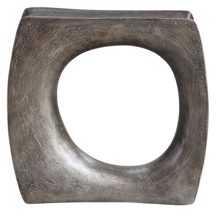 Uttermost 24940 Side Table, Antique Silver