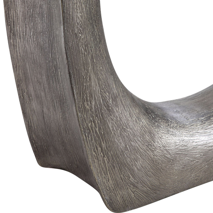 Uttermost 24940 Side Table, Antique Silver