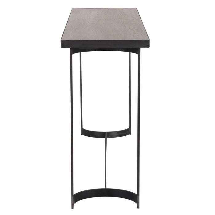 Uttermost 24951 Console Table, Aged Steel