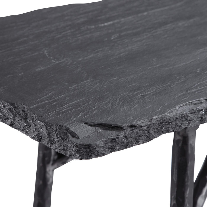 Uttermost 24953 Console Table, Aged Black
