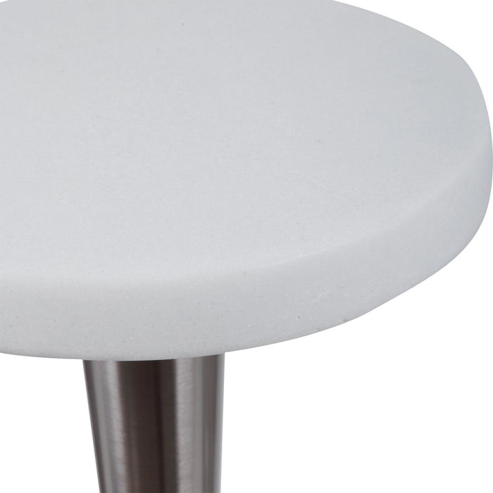 Uttermost 24956 Drink Table, Brushed Nickel
