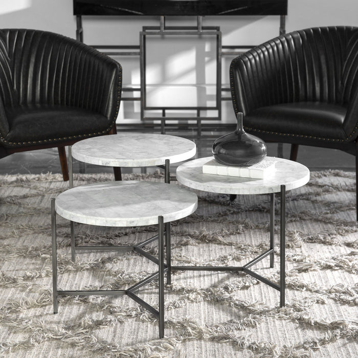 Uttermost 25071 Coffee Table, Gunmetal