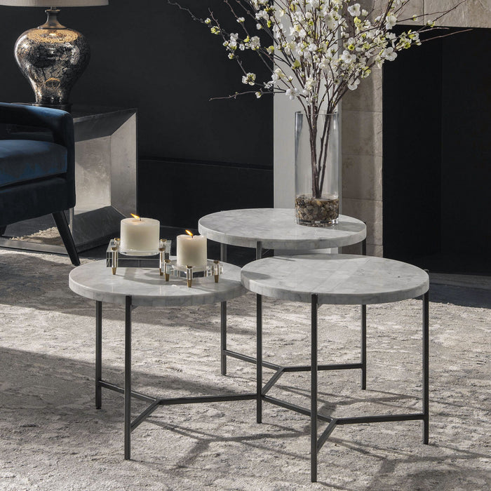 Uttermost 25071 Coffee Table, Gunmetal