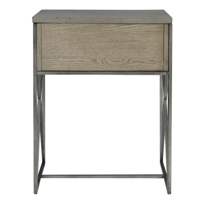 Uttermost 25367 Side Table, Brushed Pewter