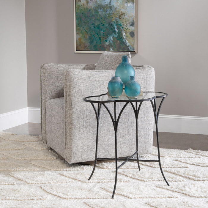 Uttermost 25368 Accent Table, Aged Black