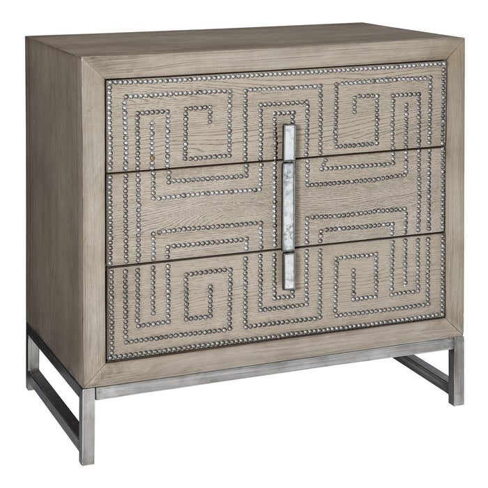Uttermost 25369 Accent Chest, Aged Pewter