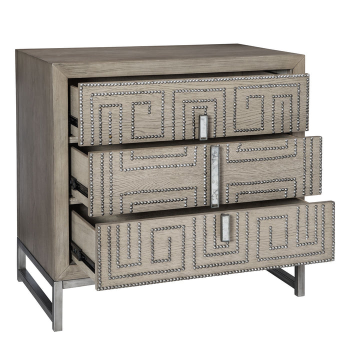Uttermost 25369 Accent Chest, Aged Pewter