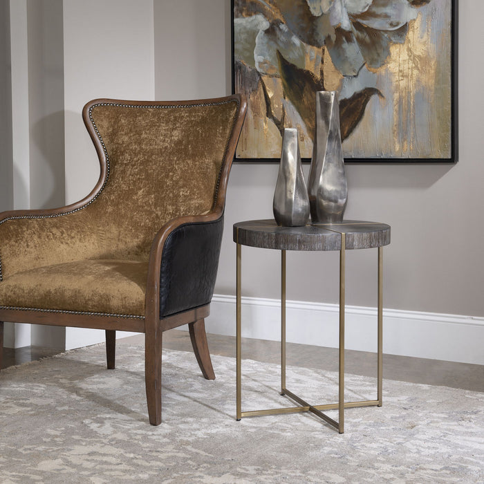 Uttermost 25371 Accent Table, Stainless Steel