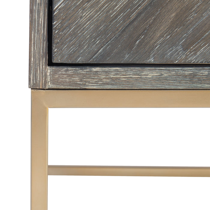 Uttermost 25376 Drawer Chest, Brushed Brass