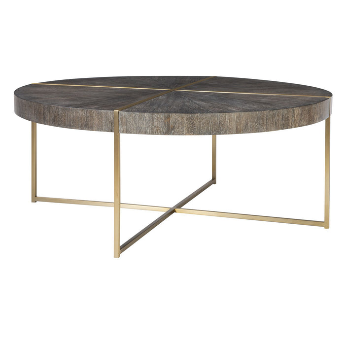 Uttermost 25378 Coffee Table, Brushed Brass
