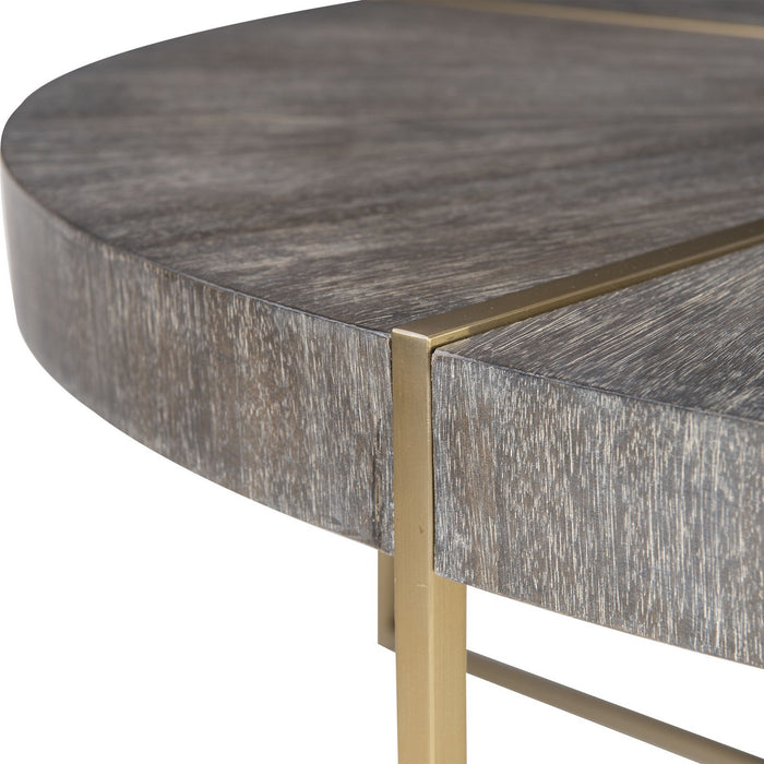 Uttermost 25378 Coffee Table, Brushed Brass