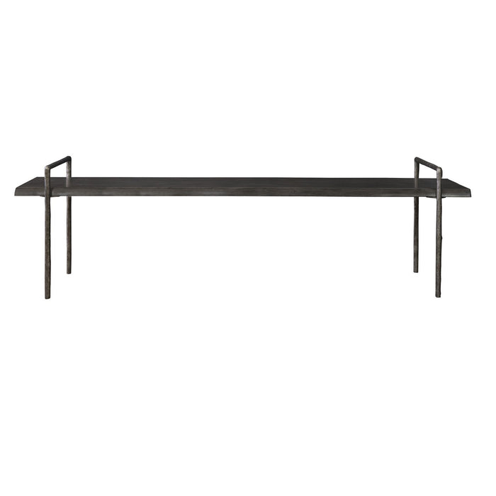 Uttermost 25379 Bench, Dark Gray