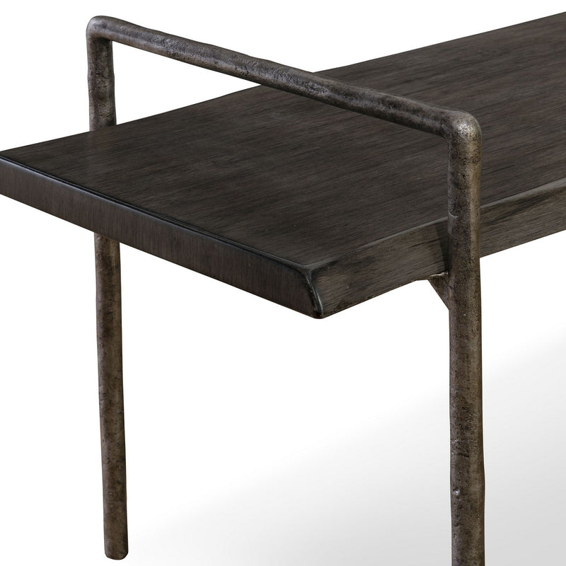 Uttermost 25379 Bench, Dark Gray