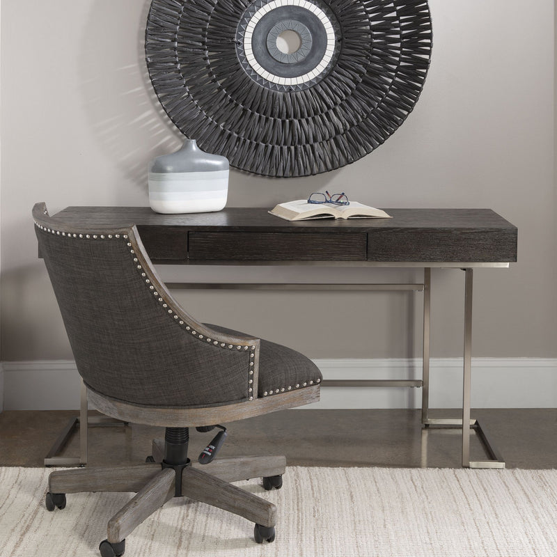 Uttermost 25380 Desk, Smoke Gray