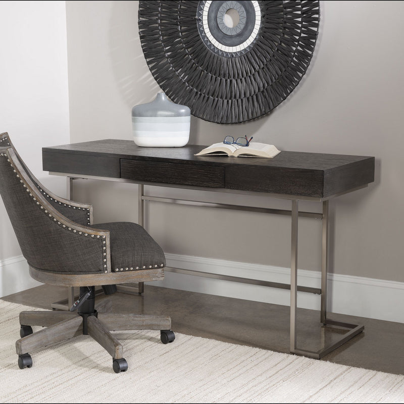 Uttermost 25380 Desk, Smoke Gray