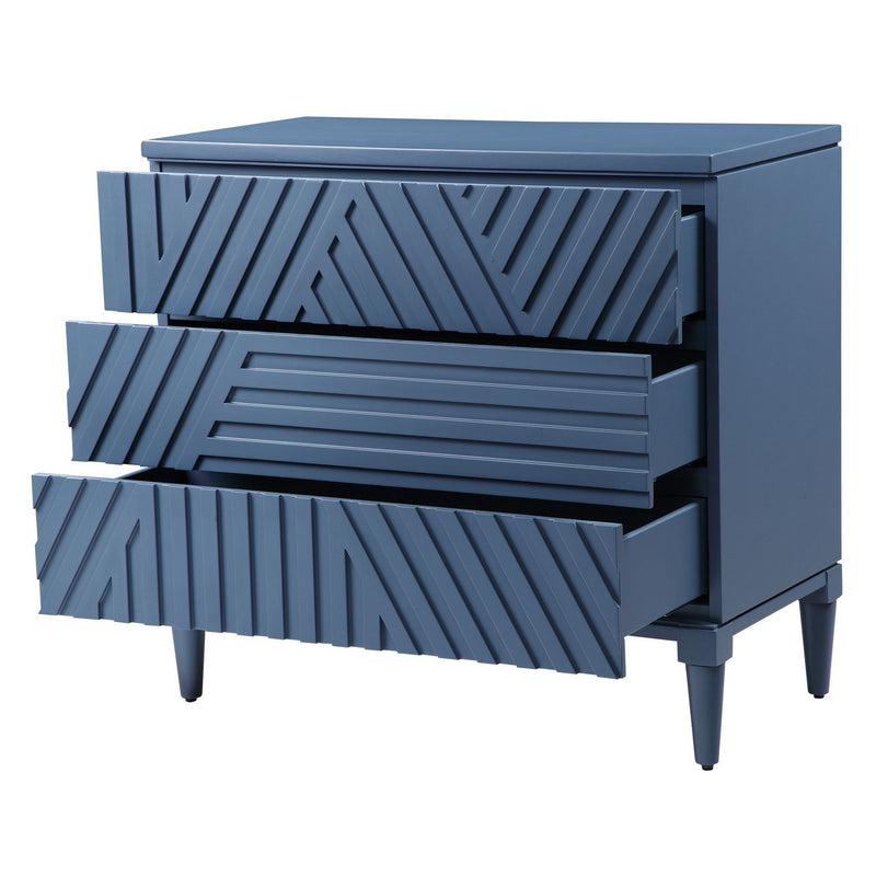 Uttermost 25383 Drawer Chest, Blue