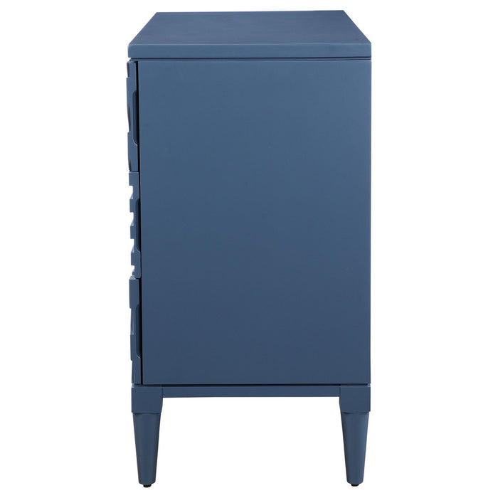 Uttermost 25383 Drawer Chest, Blue