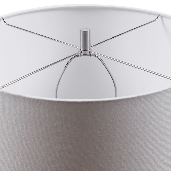 Uttermost 28274-1 One Light Table Lamp, Brushed Nickel