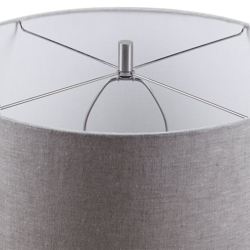 Uttermost 28276 One Light Table Lamp, Brushed Nickel