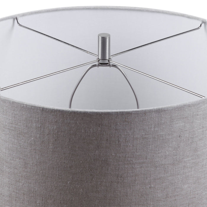 Uttermost 28276 One Light Table Lamp, Brushed Nickel