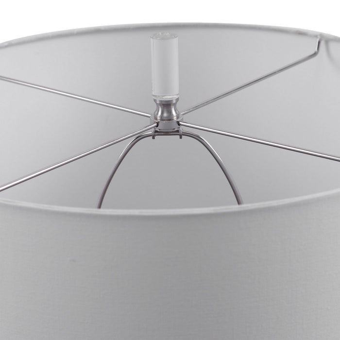Uttermost 28278 One Light Table Lamp, Brushed Nickel