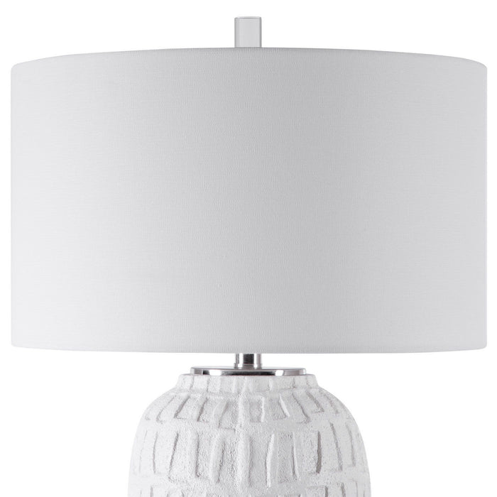 Uttermost 28283-1 One Light Table Lamp, Polished Nickel