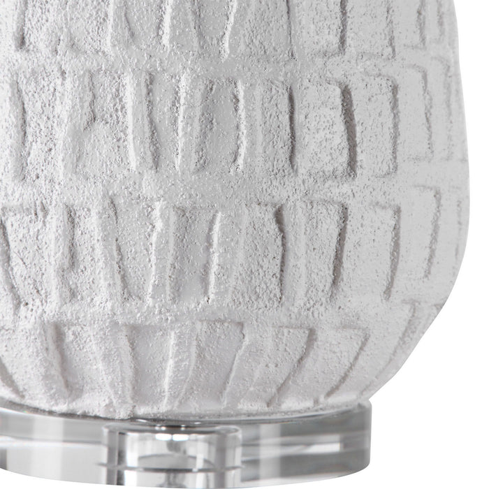 Uttermost 28283-1 One Light Table Lamp, Polished Nickel