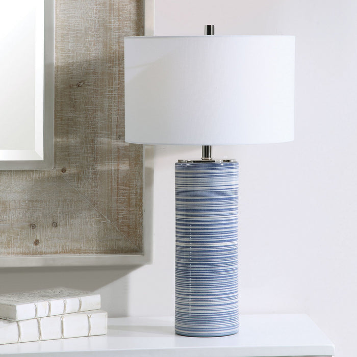 Uttermost 28284 One Light Table Lamp, Polished Nickel