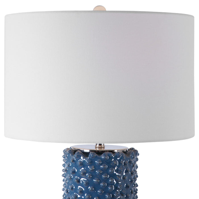 Uttermost 28285 One Light Table Lamp, Brushed Nickel