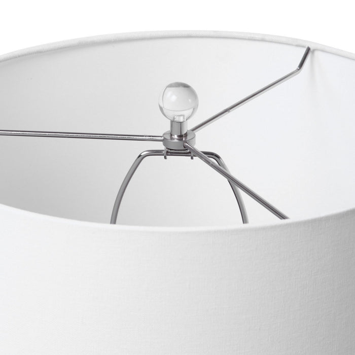Uttermost 28285 One Light Table Lamp, Brushed Nickel