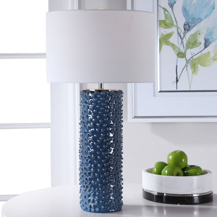 Uttermost 28285 One Light Table Lamp, Brushed Nickel