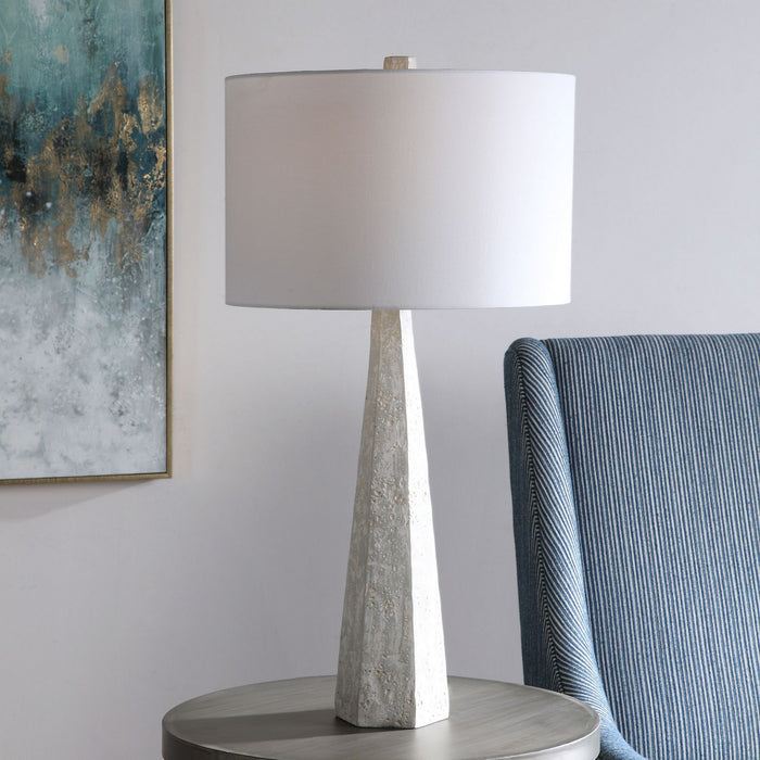 Uttermost 28287 One Light Table Lamp, Brushed Nickel