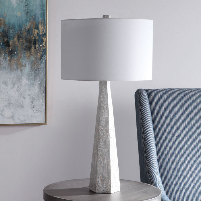 Uttermost 28287 One Light Table Lamp, Brushed Nickel