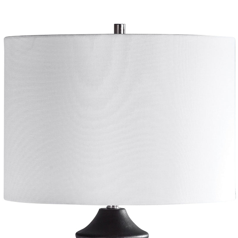 Uttermost 28288-1 One Light Table Lamp, Rustic Black