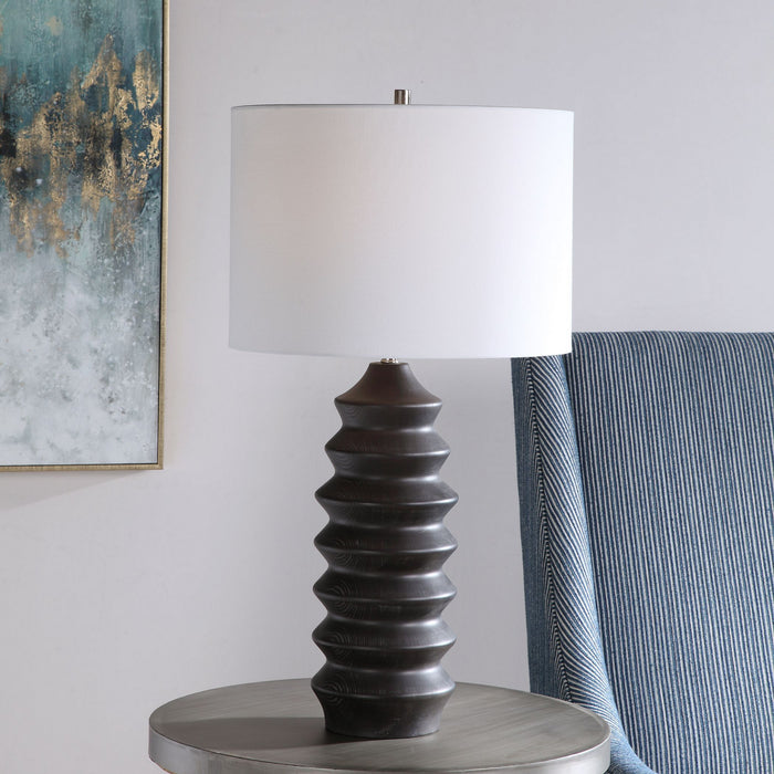 Uttermost 28288-1 One Light Table Lamp, Rustic Black