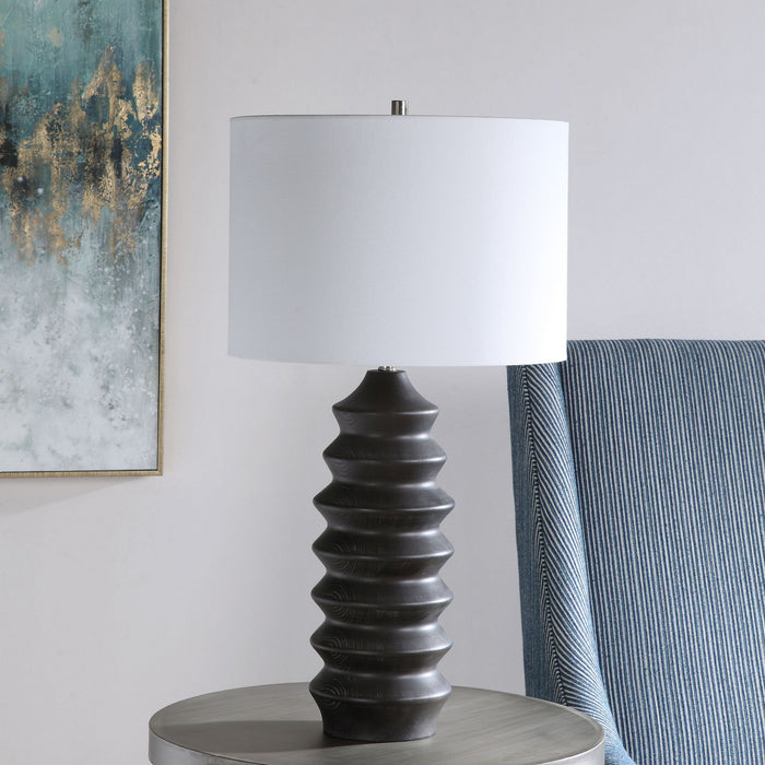 Uttermost 28288-1 One Light Table Lamp, Rustic Black