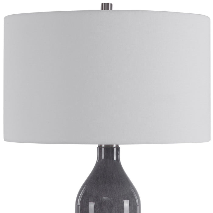 Uttermost 28290 One Light Table Lamp, Brushed Nickel