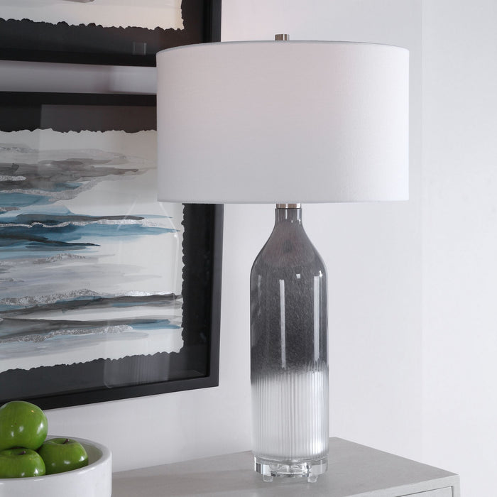 Uttermost 28290 One Light Table Lamp, Brushed Nickel