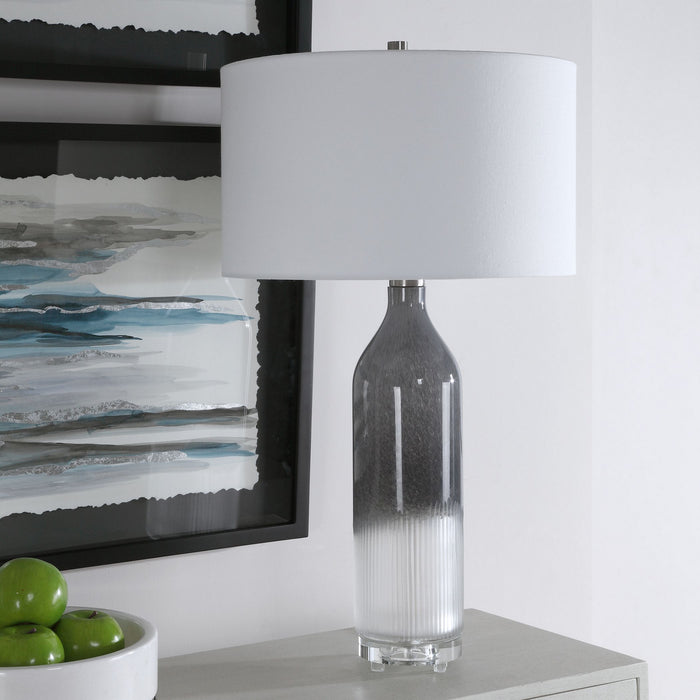 Uttermost 28290 One Light Table Lamp, Brushed Nickel