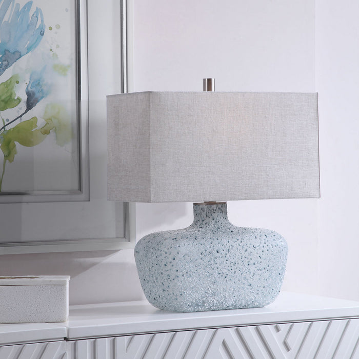 Uttermost 28295-1 One Light Table Lamp, Brushed Nickel