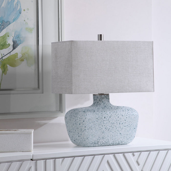 Uttermost 28295-1 One Light Table Lamp, Brushed Nickel